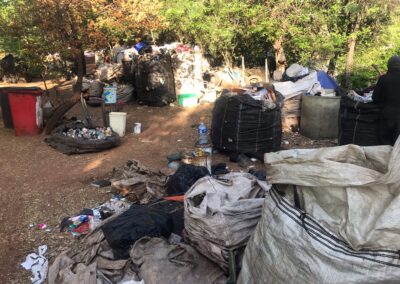 unmannaged reclaimer camp